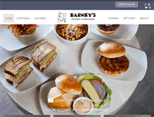 Tablet Screenshot of barneyshamburgers.com